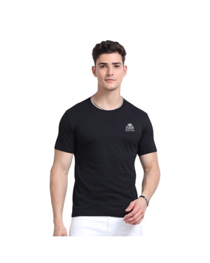 Greys&Blues Men's Eco Blend Round Neck T-Shirt- Black